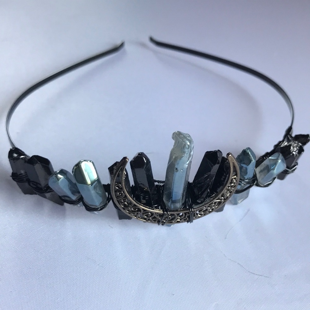 New! Raw Crystal Black Moon & Quartz - Picture 8 of 10
